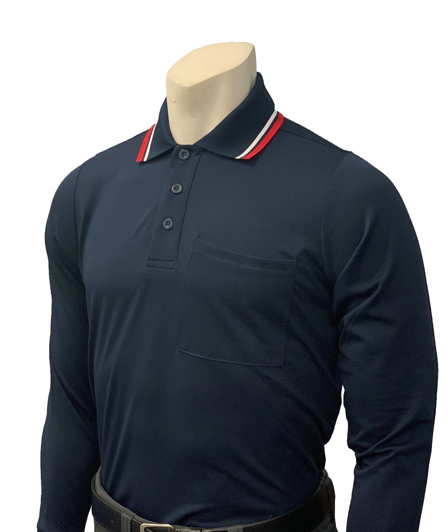 BBS308 - Smitty Men's "BODY FLEX" Style Long Sleeve Umpire Shirts - Available in 3 Color Combinations