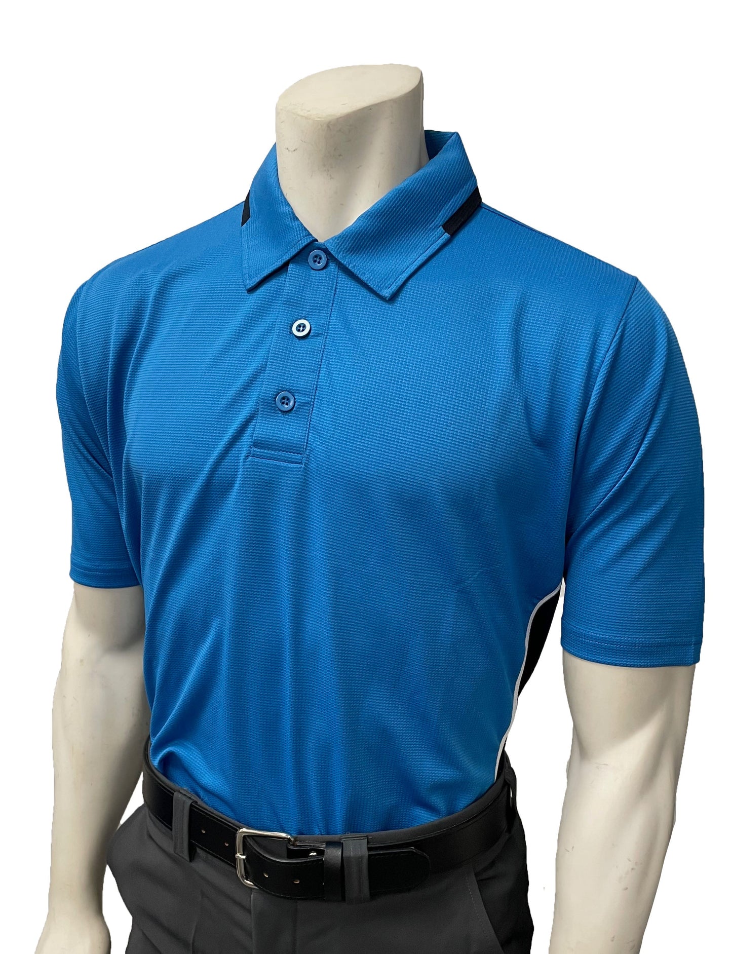 BBS345 - Smitty Men's Body Flex "NCAA SOFTBALL" Style Short Sleeve Umpire Shirts - Available in Midnight Navy/Bright Blue or Bright Blue/Midnight Navy