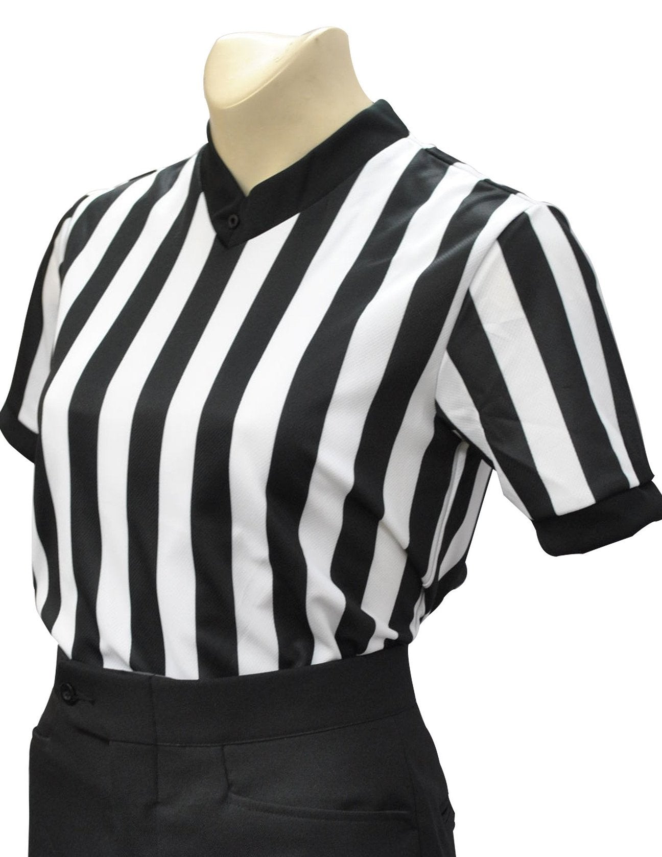 USA211-607 NF - Smitty 1" Stripe - Dye Sub "BODY FLEX" Women's V-Neck Basketball Shirt - No Flag