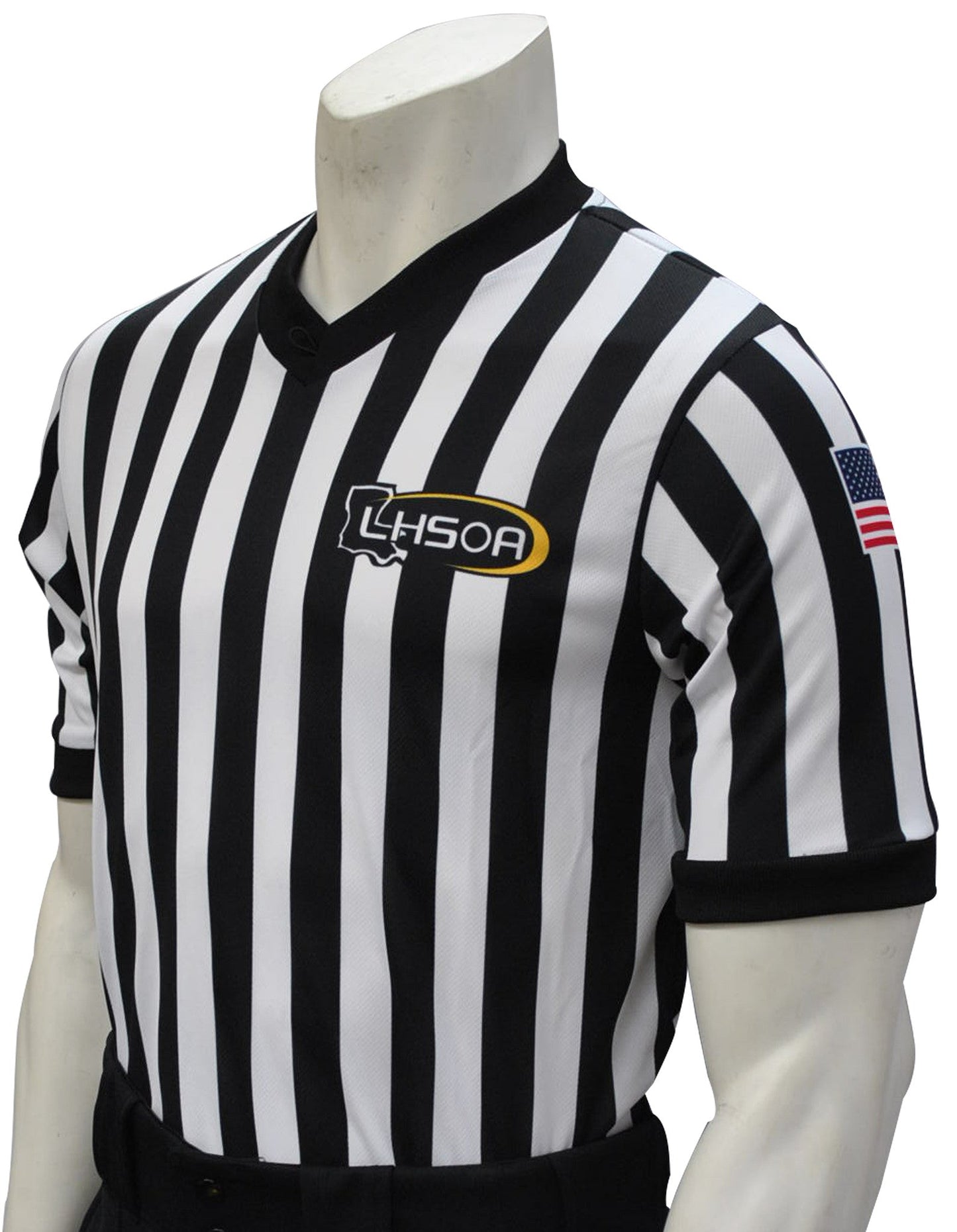 USA200LA - Louisiana 1" Stripe - Men's Basketball/Wrestling V-Neck Shirt