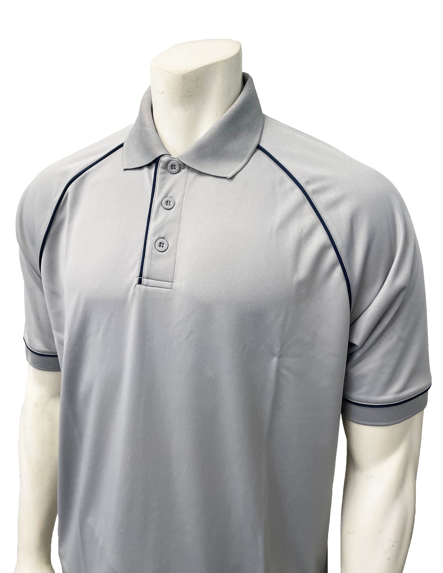 VBS400 GRY - Men's V-Neck Mesh Volleyball Shirt - No Pocket - Grey