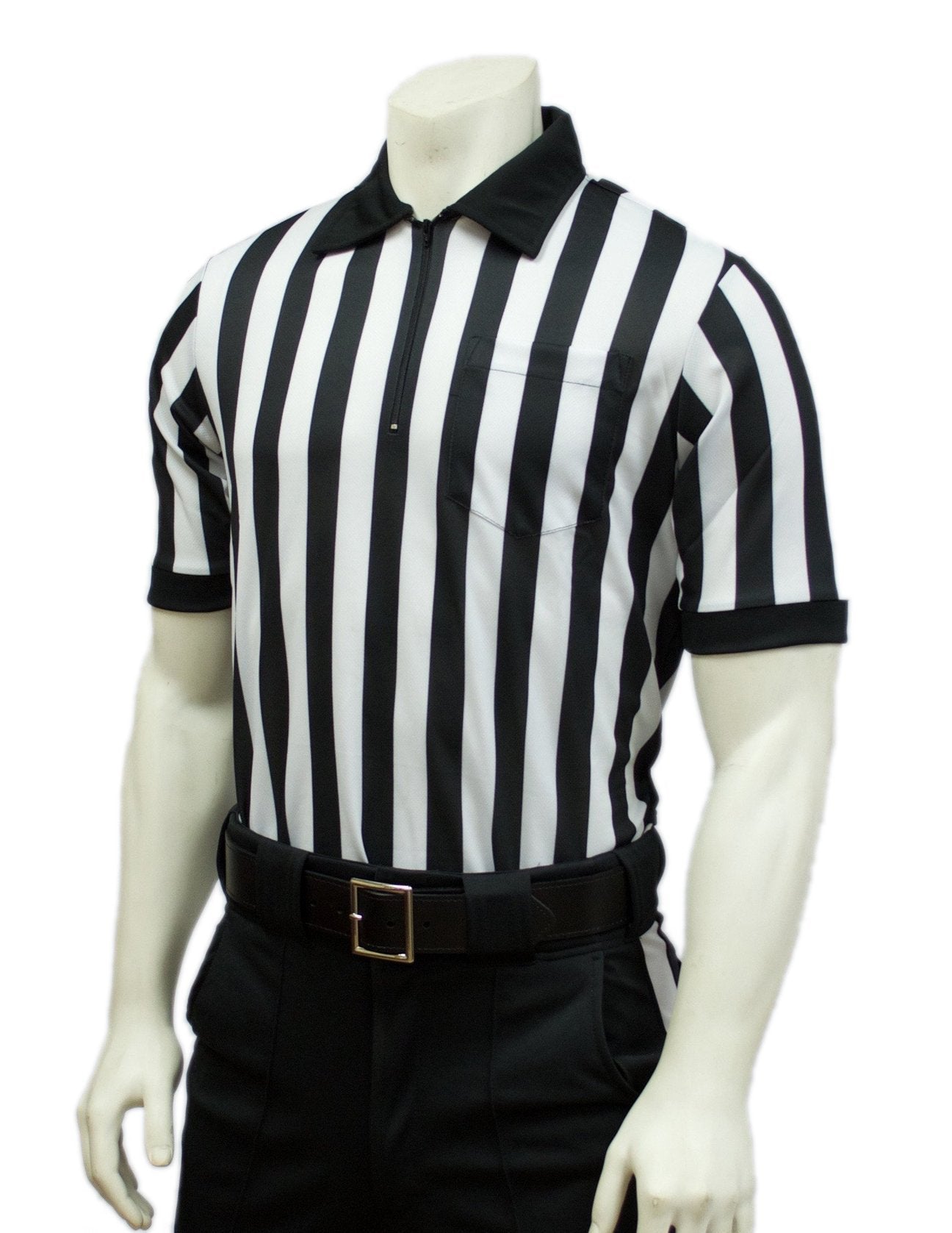 USA100-607 NF - Smitty - "BODY FLEX" 1" Stripe Football Short Sleeve Shirt - No Flag