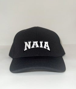 HT304BKNAIA - Smitty - NAIA Black Baseball 4 Stitch Flex Fit Umpire Hat