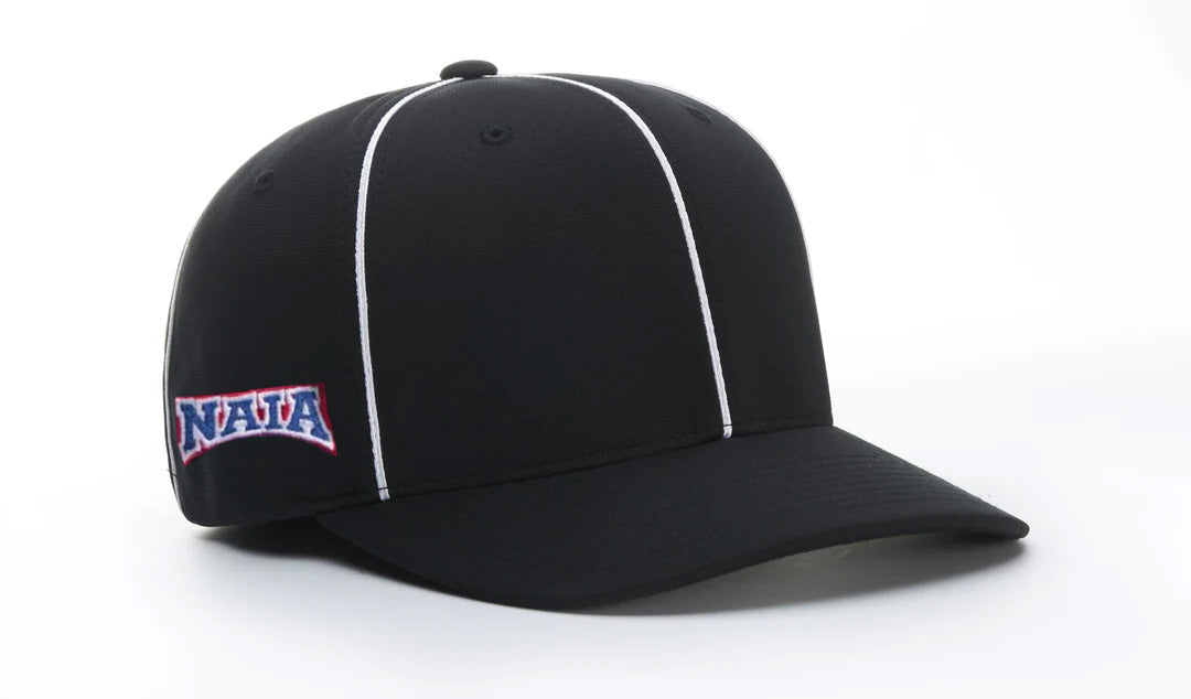 R785BW NAIA - Richardson NAIA IGNITE Flex Fit Hat - Black with White Piping