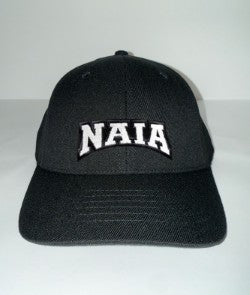 R543NAIABK - NAIA Black Baseball Richardson Umpire Surge 2.5" - 6 Stitch Flex Fit