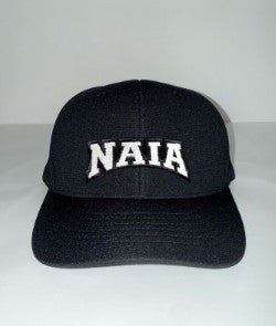 R653NAIABK - NAIA Black Baseballn Richardson Umpire "Pulse" - 2.75" - 8 Stitch Flex Fit Hat