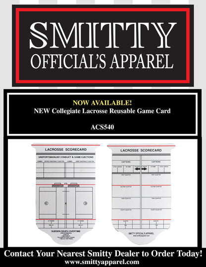 ACS540 - Smitty - Collegiate Lacrosse Reusable Game Card