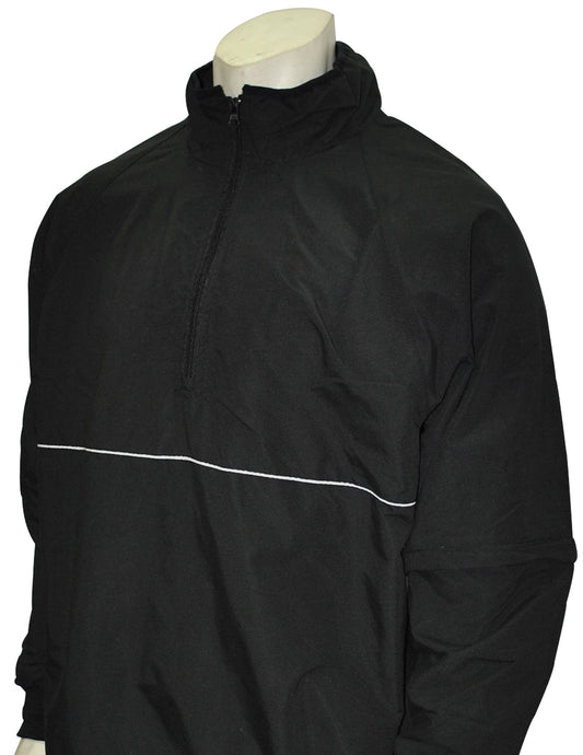 BBS323 - Smitty Convertible Half Sleeve Pullover Jacket - In Black Only