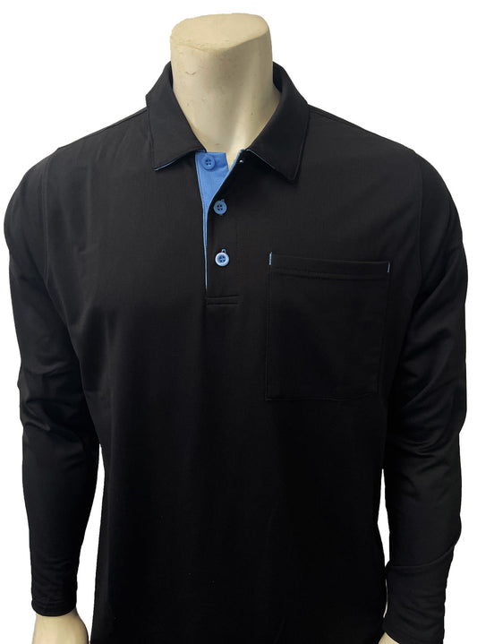 BBS350 - Smitty Men's "Major League" Style Long Sleeve Umpire Shirts - Available in Black and Blue