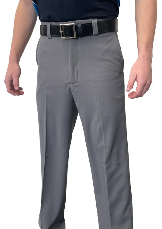 BBS353GR - Smitty Men's "Non-Expander" 4-Way Stretch Flat Front Base Pants – Grey
