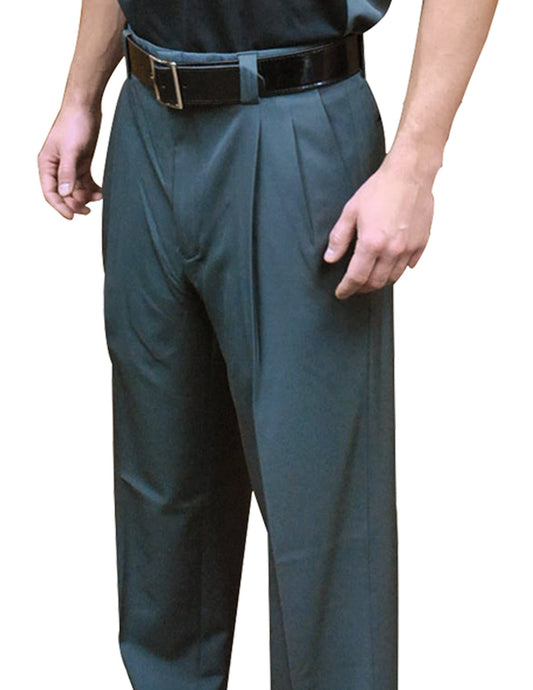 BBS391DG - Smitty "4-Way Stretch" Pleated Combo Pants - Dark Grey