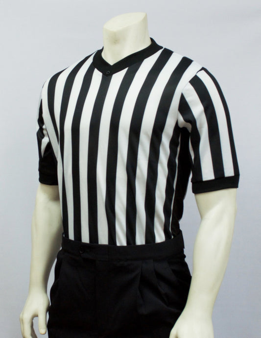 BKS201 - Smitty Performance Mesh V-Neck Shirt w/ Black Side Panel