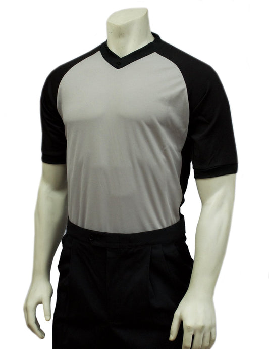 USA207 - Smitty Performance Mesh Grey w/ Black Raglan Sleeves and Side Panel (Optional Flag)