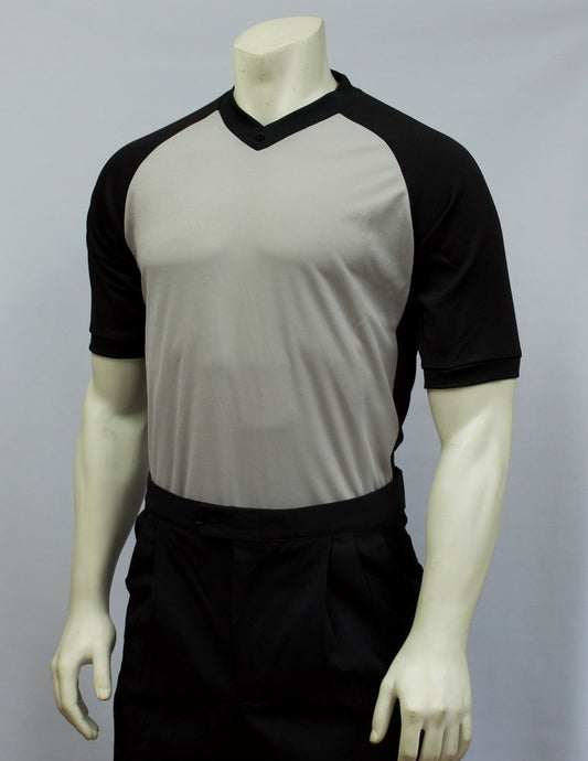 BKS207 - Smitty Grey Performance Sleeve w/ Black Raglan Sleeve and Black Side Panel