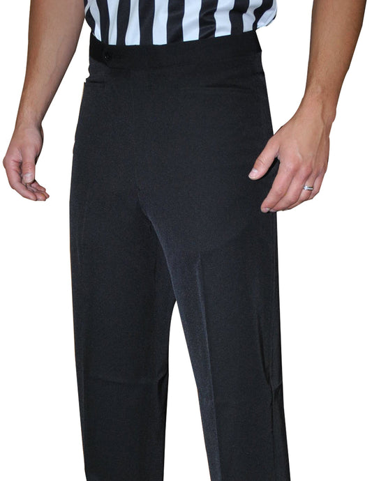 BKS280 - Smitty Lightweight Black Flat Front Pants w/ Western Cut Pockets