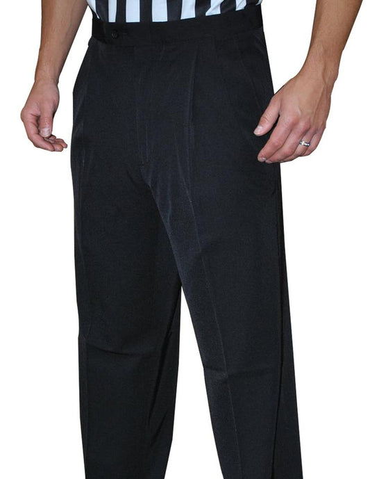 BKS291 - Smitty - Tapered Fit - 4-Way Stretch Pleated Pants w/ Slash Pockets