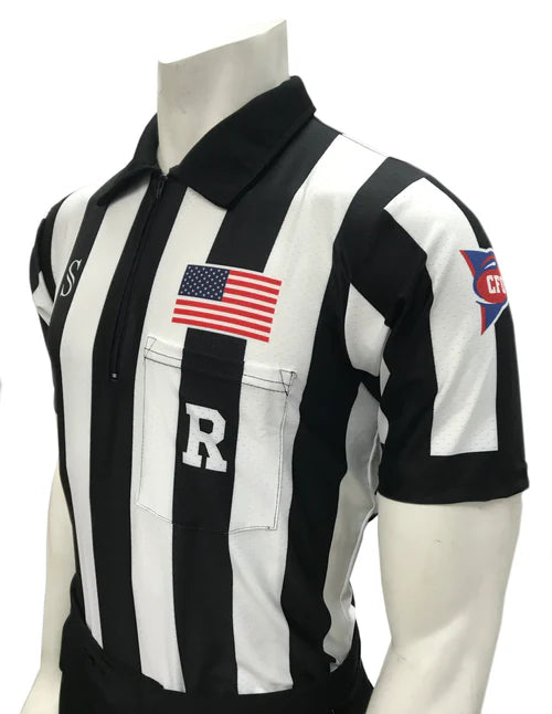USA115CFO-607 - College Football "Fully Dye Sublimated" - "Body Flex" Short Sleeve Football Shirt