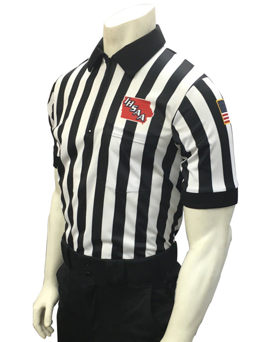 USA100IA - Iowa 1" Stripe - Short Sleeve Football Shirt