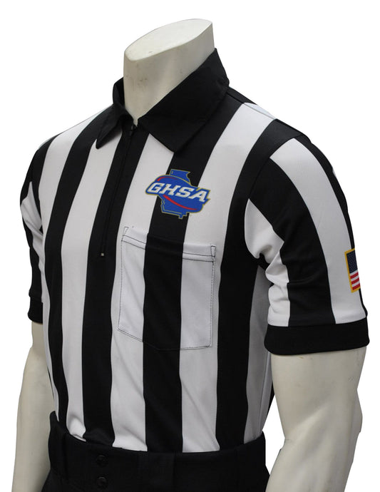 USA120GA - Georgia 2" Stripe - Short Sleeve Football Shirt