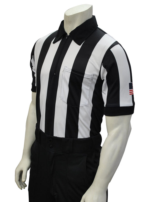 USA137 - Smitty - 2 1/4" Stripe - Football Short Sleeve Shirt - Flag Left Sleeve