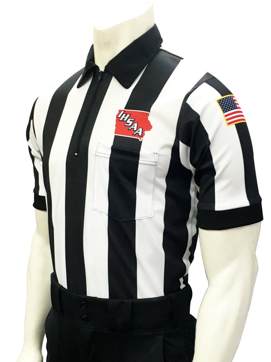 USA137IA - Iowa 2 1/4" Stripe - Short Sleeve Football Shirt