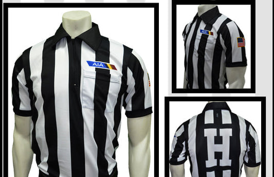 USA140AZ-607– Arizona 2” Stripe - "Body Flex" Short Sleeve Football Shirt – w/Position Letter