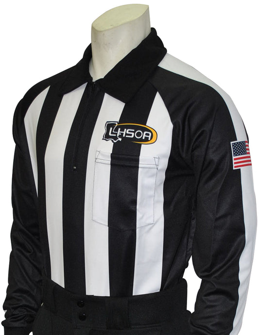 USA156LA - Louisiana 2 1/4" Stripe - Long Sleeve Football Shirt