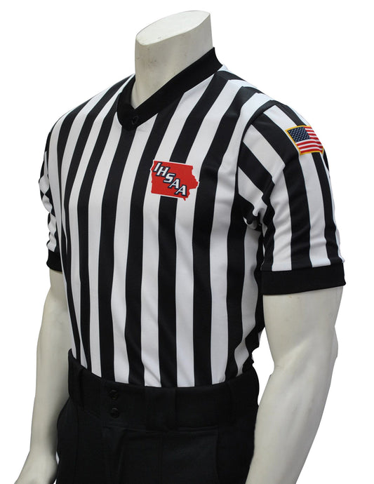 USA200IA - Iowa 1" Stripe - Men's Basketball Short Sleeve Shirt