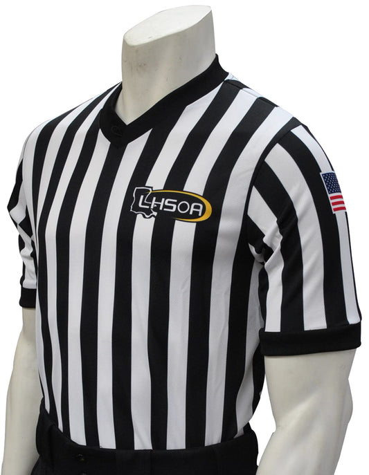 USA200LA - Louisiana 1" Stripe - Men's Basketball/Wrestling V-Neck Shirt