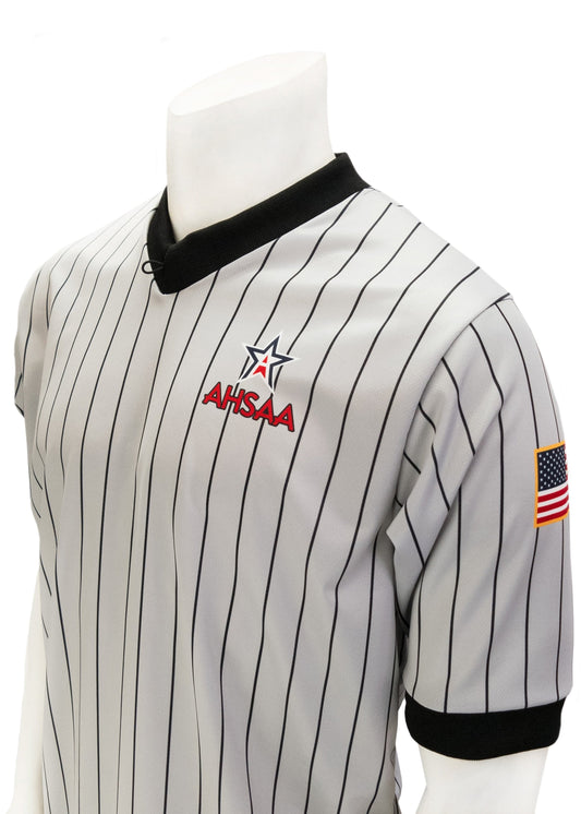 USA250AL- Alabama Grey w/Pinstripe - Men's Short Sleeve Basketball/Wrestling Shirt