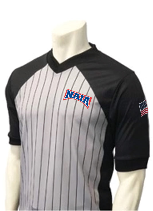 USA207NAIA - NAIA Men's Grey Wrestling Short Sleeve Shirt