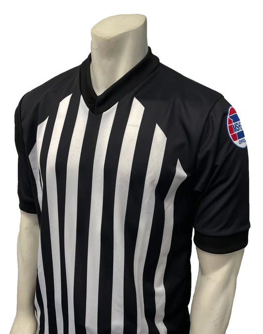 USA216MO-607 - Missouri - 1" Stripe "BODY-FLEX" - Men's V-Neck Basketball Shirt