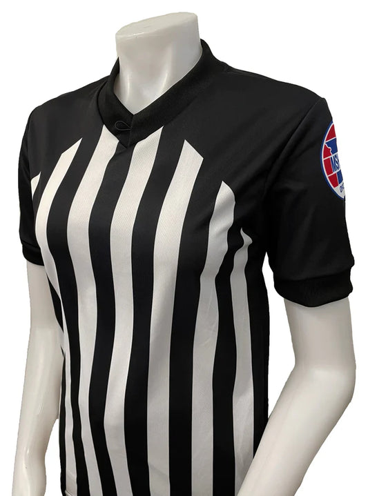 USA226MO-607 - Missouri - 1" Stripe "BODY FLEX" - Women's V-Neck Basketball Shirt
