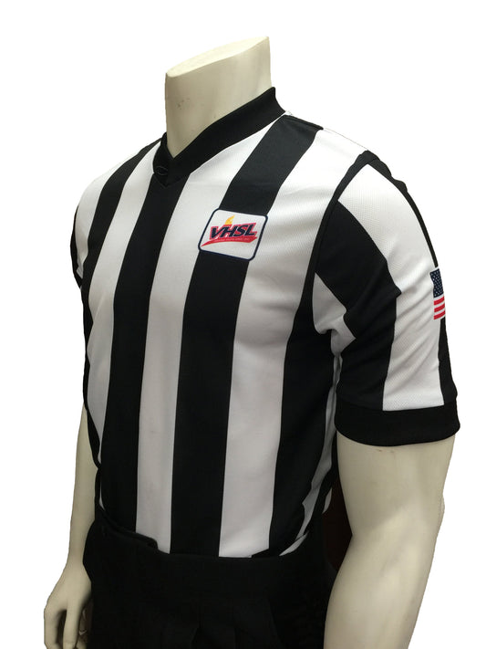 USA237VA-607 - Virginia 2 1/4" Stripe - "Body Flex" Short Sleeve Basketball Shirt