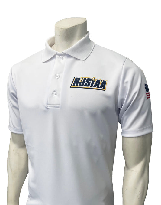 USA400NJ WH - New Jersey White Men's Volleyball/Swimming Short Sleeve Shirt