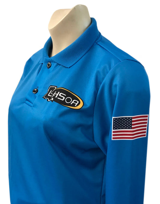 USA403LA - Louisiana Women's Volleyball Long Sleeve Polo Shirt - 2 Colors