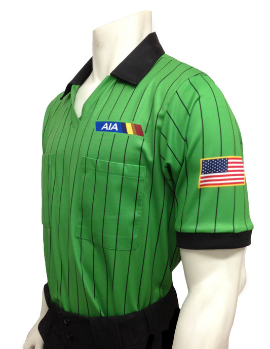 USA900AZ - Arizona Short Sleeve Soccer Shirt - Green w/Black Pinstripe