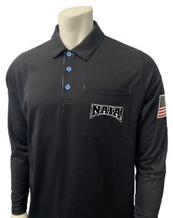 BBS350NAIA - NAIA Men's Long Sleeve Umpire Shirts - 2 Color Combinations