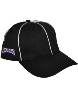 HT100NAIA - Smitty - NAIA Black w/ White Piping Flex Fit Football Hat