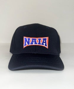 HT308NYNAIA - Smitty - NAIA Navy Softball 8 Stitch Flex Fit Umpire Hat