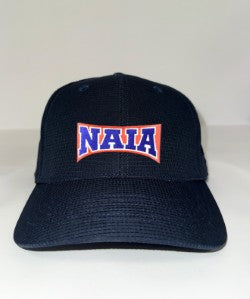 HT314NAIANY - Smitty - NAIA Navy Softball 4 Stitch Performance Flex Fit Umpire Hat