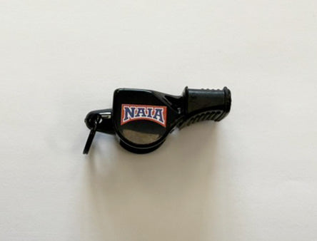 FOX40NAIA CMG- Fox 40 Black Plastic Whistle w/ Cushioned Mouth Grip