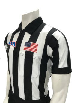 USA117NAIA-607 - Smitty - 2" Stripe "Body Flex" - NAIA Men's Lacrosse Short Sleeve Shirt