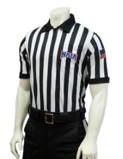 USA100NAIA-607 - Smitty - 1" Stripe “Body Flex” - Men's Style - NAIA Women's Lacrosse Short Sleeve Shirt