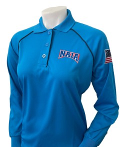 VBS403NAIA BB - Women's Long Sleeve Volleyball Shirt - No Pocket - Bright Blue Only